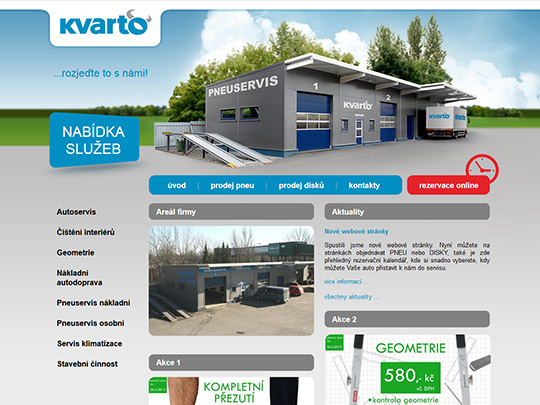 Kvarto pneuservis a autoservis